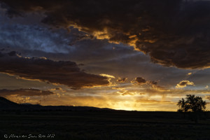 Sunset over Mountains